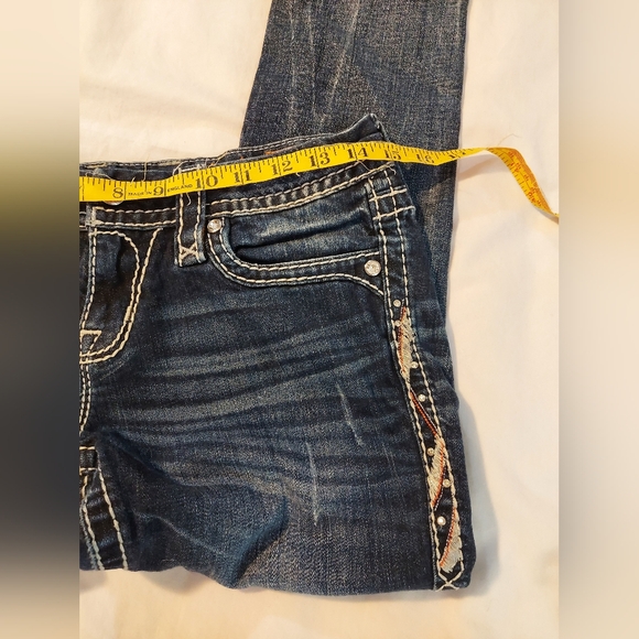 Rock Revival YUI Skinny Low Rise Edgy Stretch Jeans - 27" - Picture 6 of 9